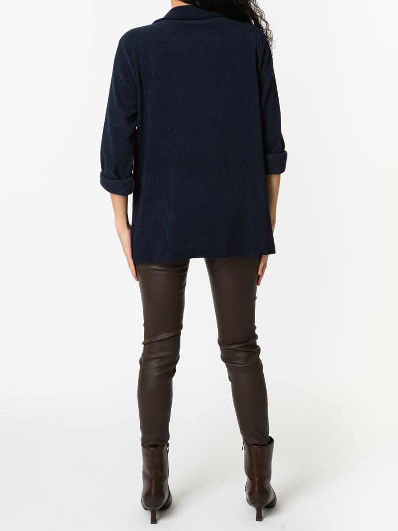 NEW - Veston marine en velours