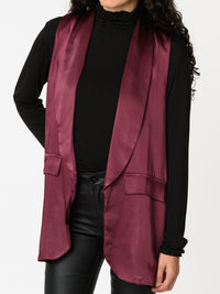 NEW - Veste bourgogne en satin