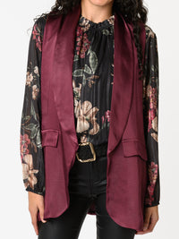 NEW - Blouse noire avec imprimé floral