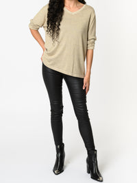 NEW - Chandail beige avec dorures