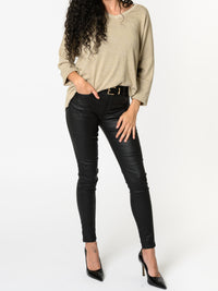 NEW - Chandail beige avec dorures