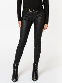 NEW - Pantalon noir en similicuir