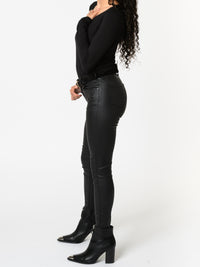 NEW - Pantalon noir en similicuir