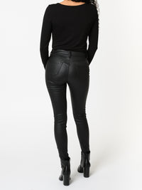 NEW - Pantalon noir en similicuir