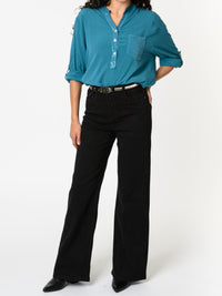 NEW - Blouse bleu sarcelle avec paillettes