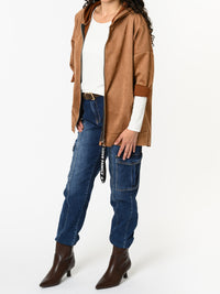 NEW - Veste camel à manches longues avec capuchon