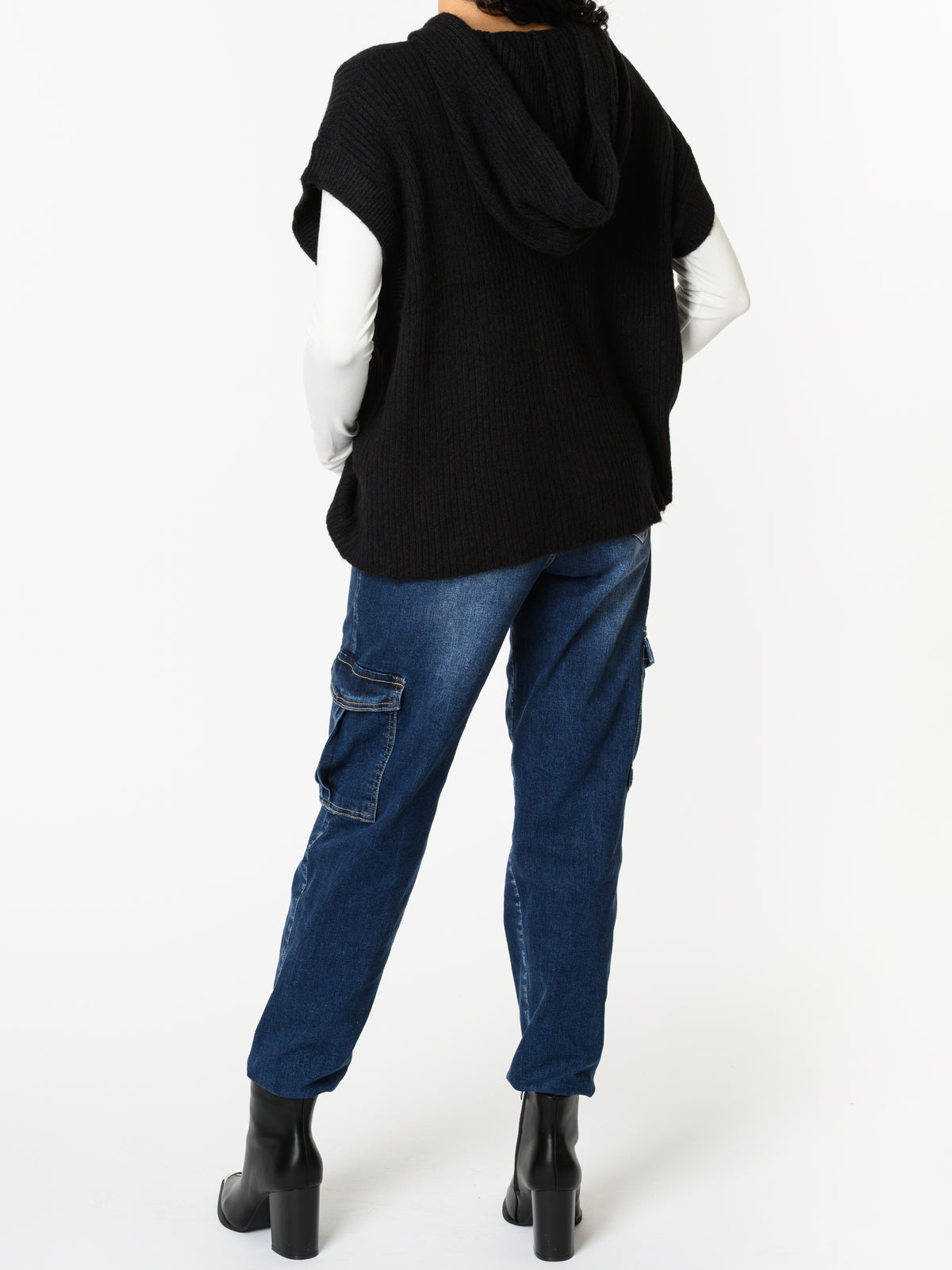 NEW - Débardeur noir avec capuchon