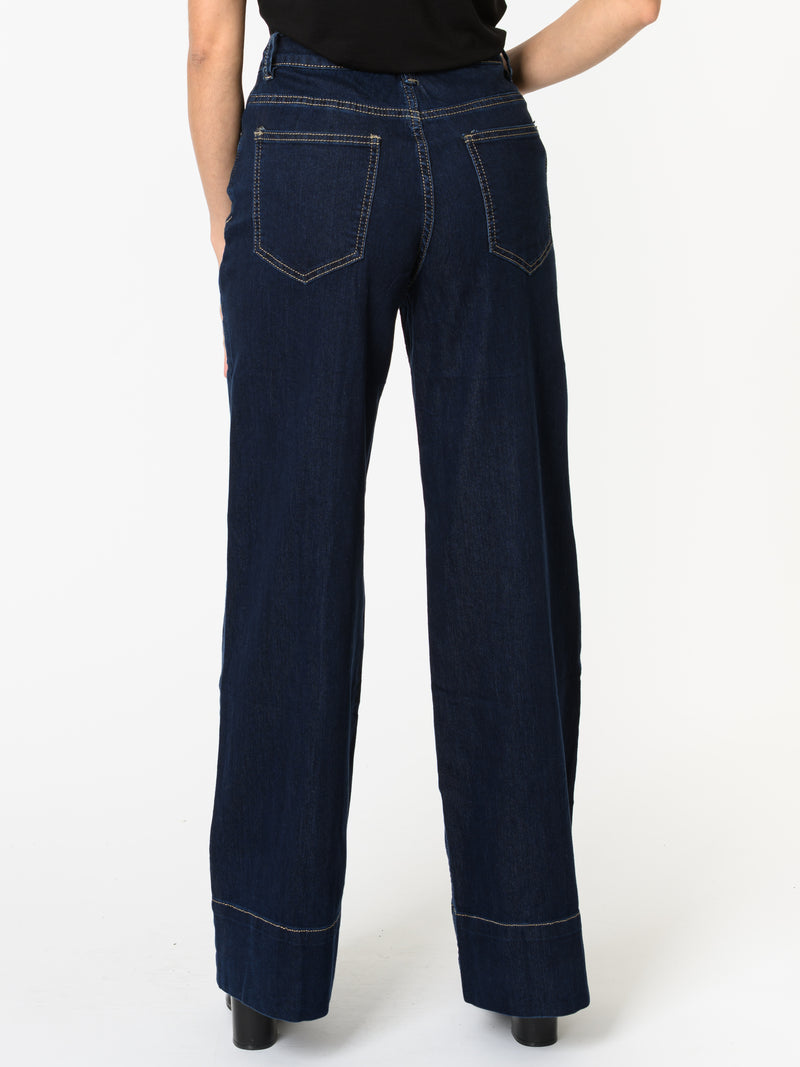 NEW - Jeans évasé bleu foncé