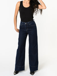 NEW - Jeans évasé bleu foncé