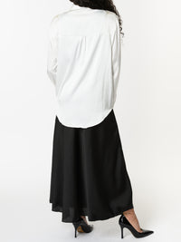 NEW - Chemise blanche à motifs de fleurs à paillettes