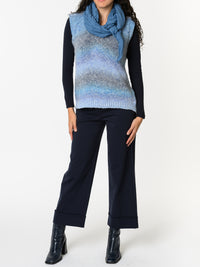 NEW - Débardeur bleu rayé gris et lilas