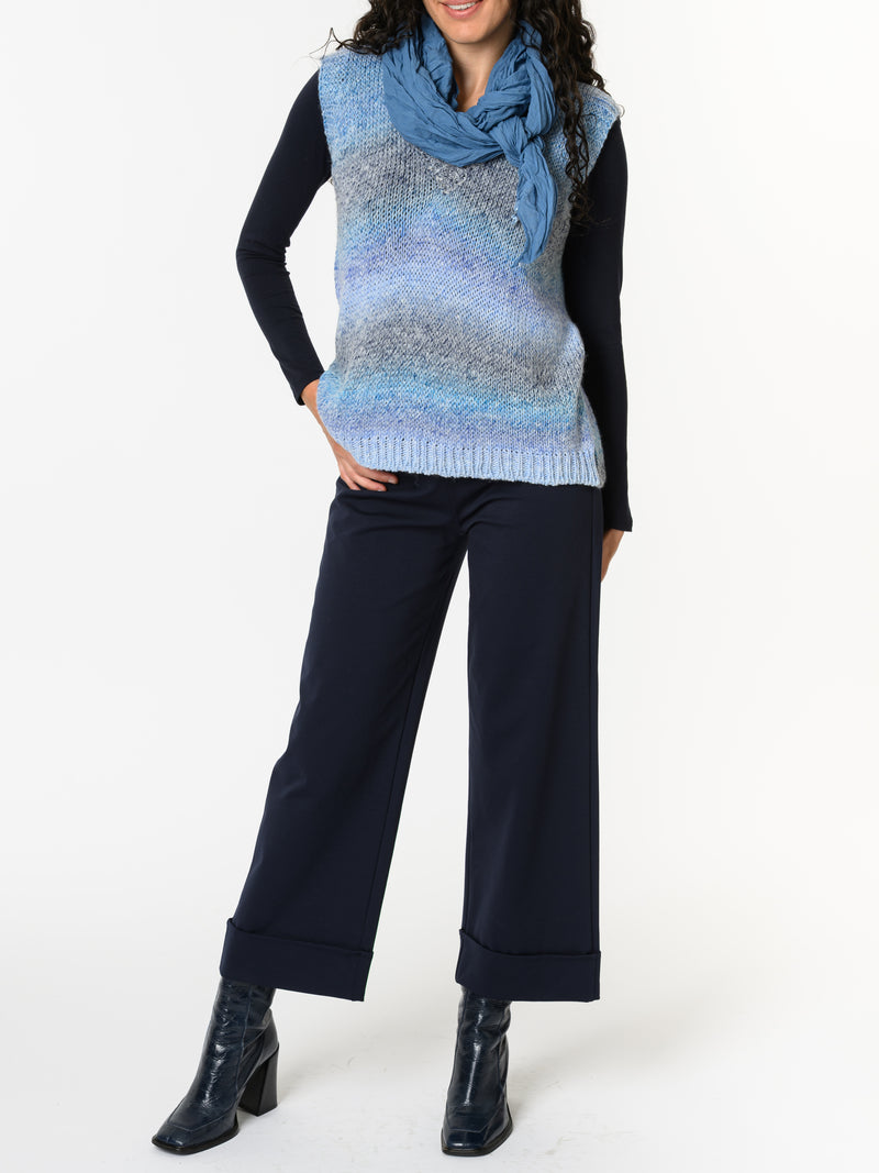 NEW - Débardeur bleu rayé gris et lilas