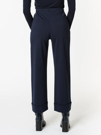 NEW - Pantalon marine avec bas plié