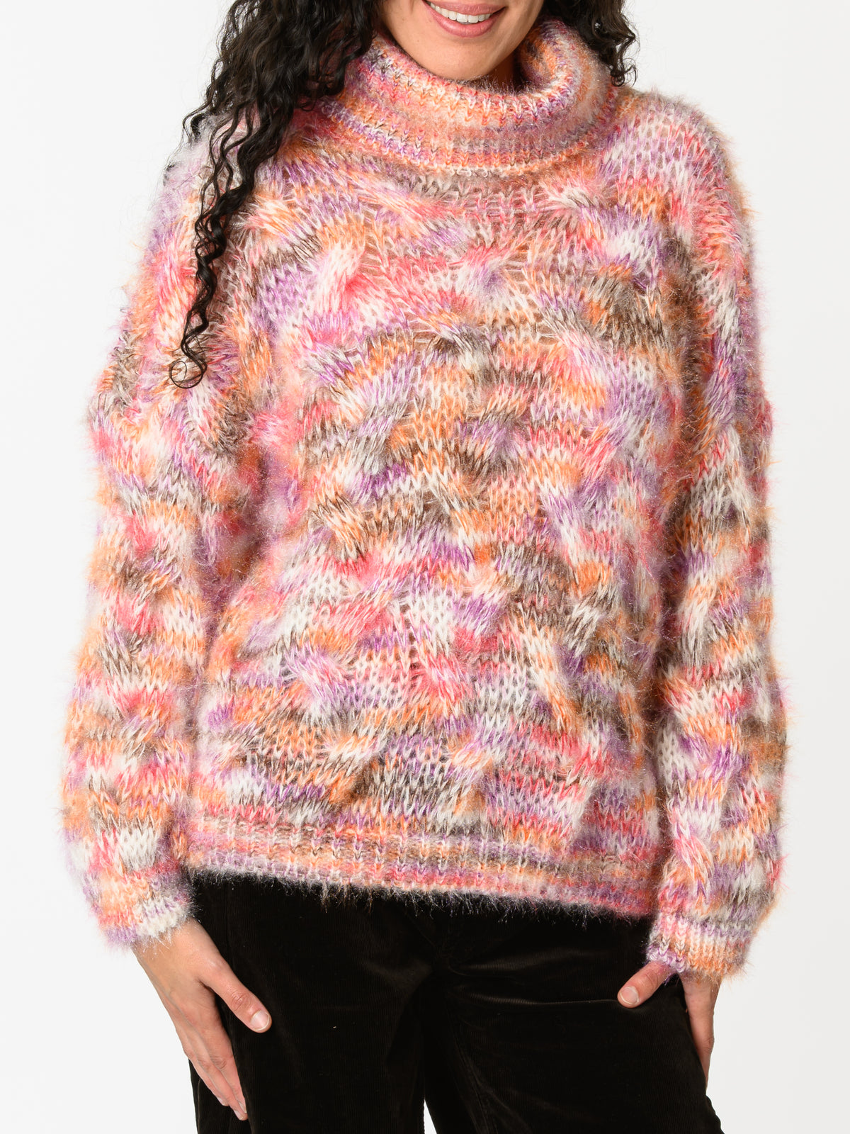 NEW - Chandail en tricot orange et rouge