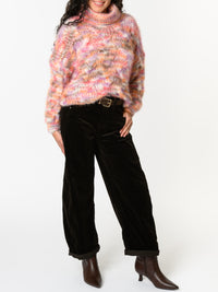 NEW - Chandail en tricot orange et rouge