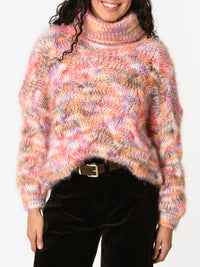 NEW - Chandail en tricot orange et rouge