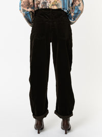 NEW - Jeans baggy brun en velours