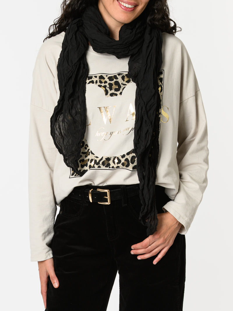 NEW - Chandail beige avec silhouette Mickey Mouse