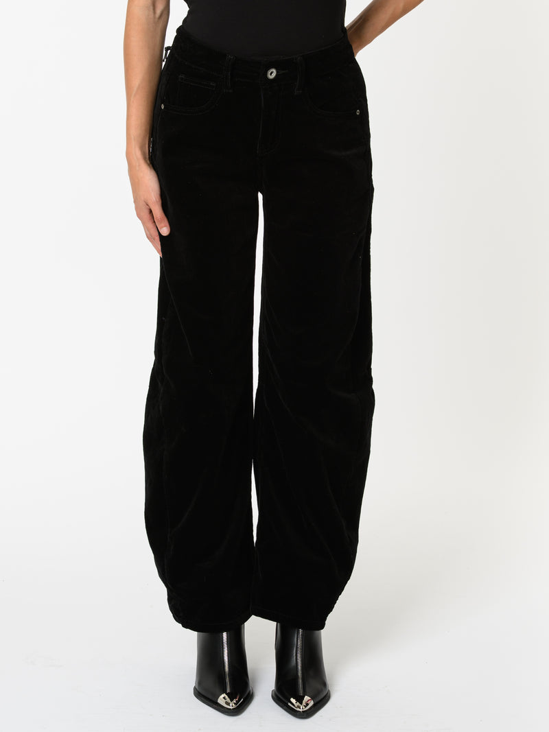 NEW - Jeans baggy noir en velours