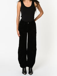 NEW - Jeans baggy noir en velours