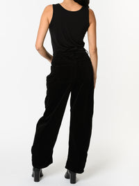 NEW - Jeans baggy noir en velours