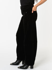 NEW - Jeans baggy noir en velours