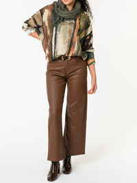 NEW - Chandail vert et beige avec dorures