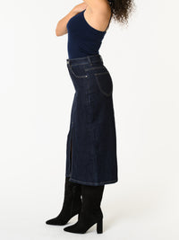 NEW - Jupe de jeans fendue en avant