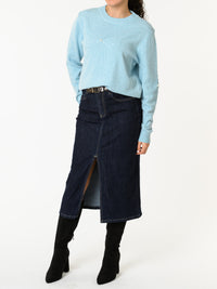 NEW - Chandail bleu ciel avec boucle