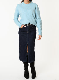 NEW - Chandail bleu ciel avec boucle