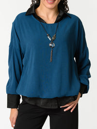 NEW - Chandail bleu sarcelle à manche longue