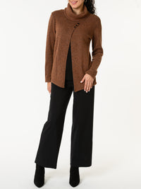 NEW - Chandail marron à col roulé