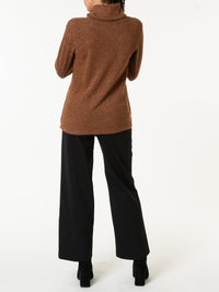 NEW - Chandail marron à col roulé