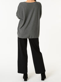 NEW - Chandail gris avec cœurs argentés