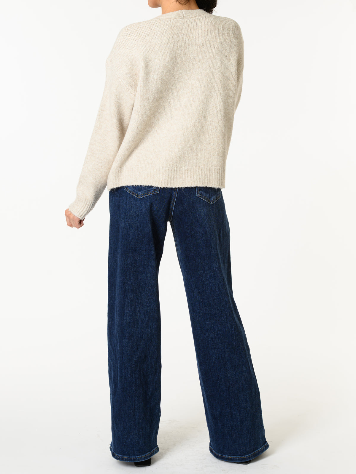 NEW - Veste beige avec boutons en forme de fleur