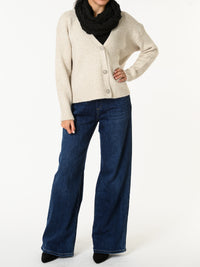 NEW - Veste beige avec boutons en forme de fleur