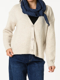 NEW - Veste beige avec boutons en forme de fleur