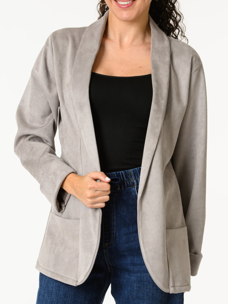 NEW - Veston gris avec poches en avant