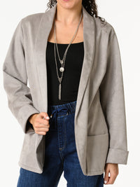 NEW - Veston gris avec poches en avant