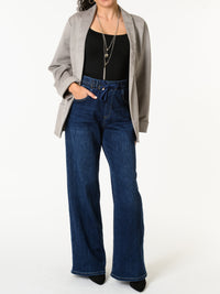 NEW - Veston gris avec poches en avant