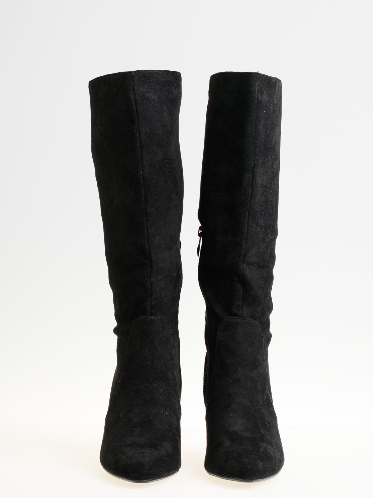 Botte noire haute en suède