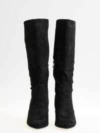 Botte noire haute en suède