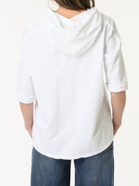 Chandail blanc ''Love'' avec capuchon