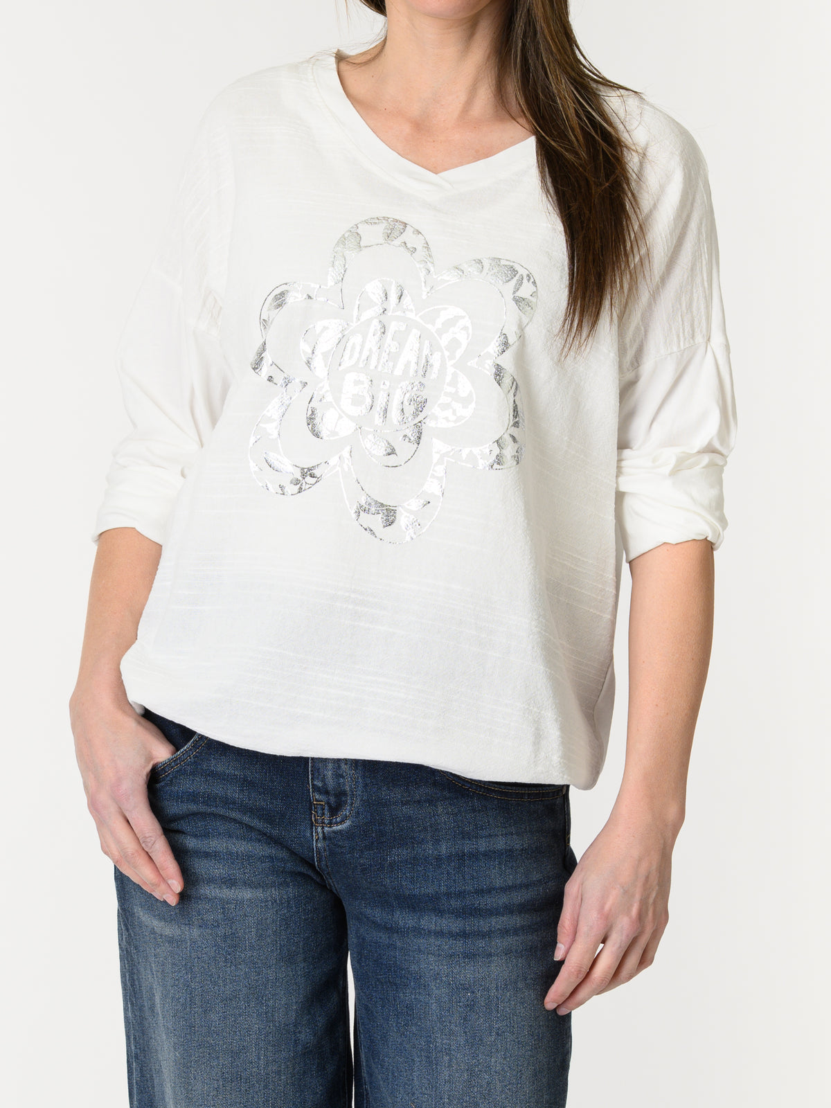 Chandail blanc ''Dream Big''