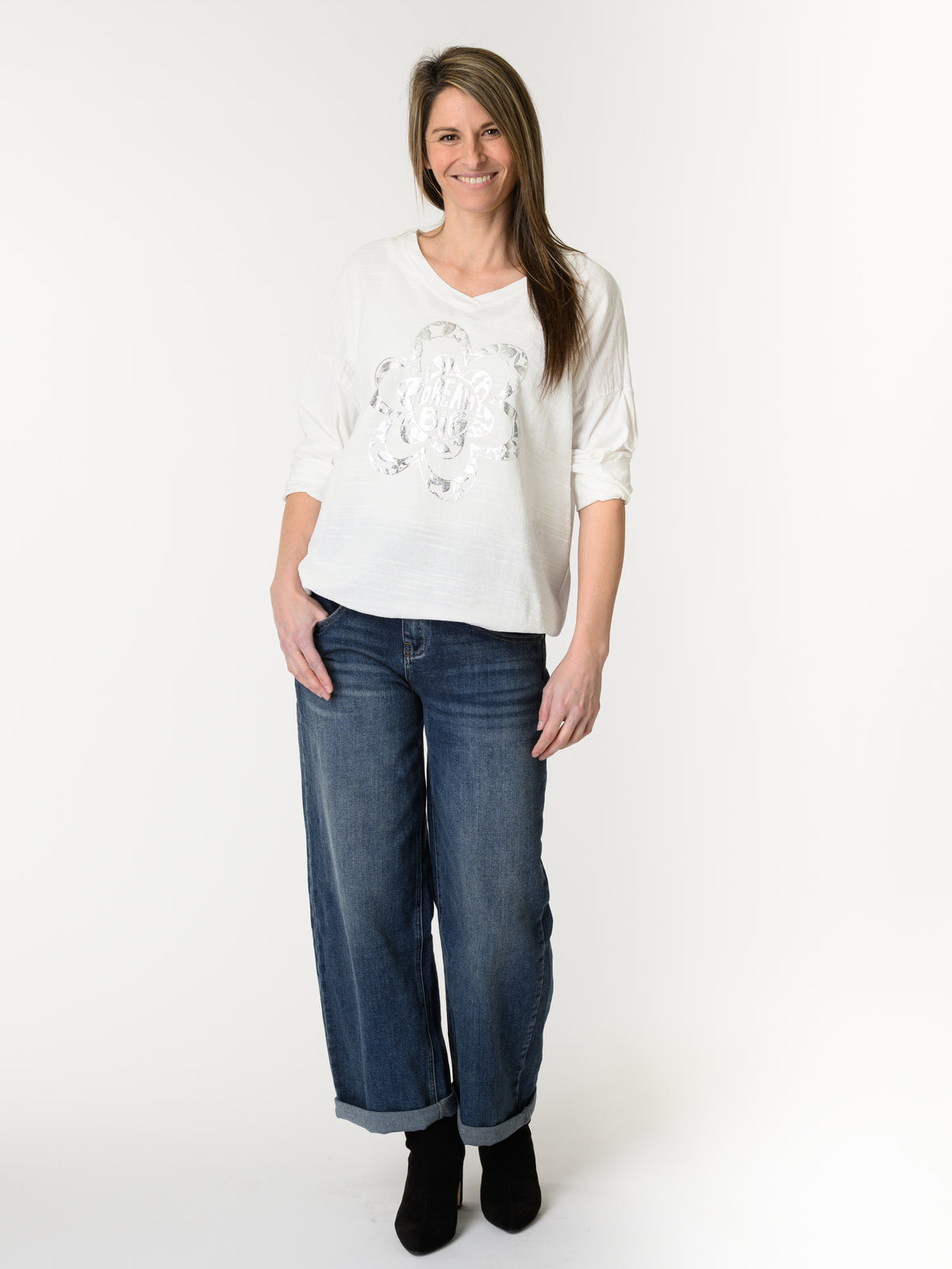 Chandail blanc ''Dream Big''