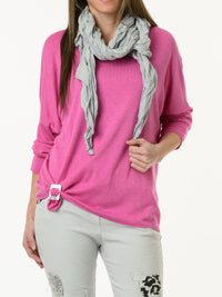 Chandail magenta à manche longue