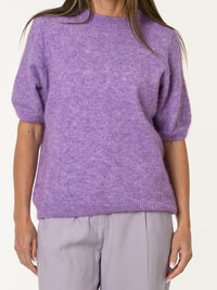 Chandail lilas à manches courtes