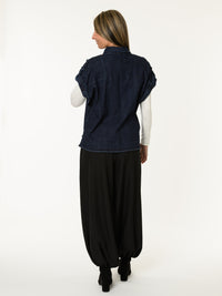 Veste de jeans avec col chemise