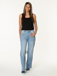 Jeans palazzo bleu clair