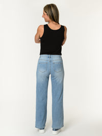 Jeans palazzo bleu clair